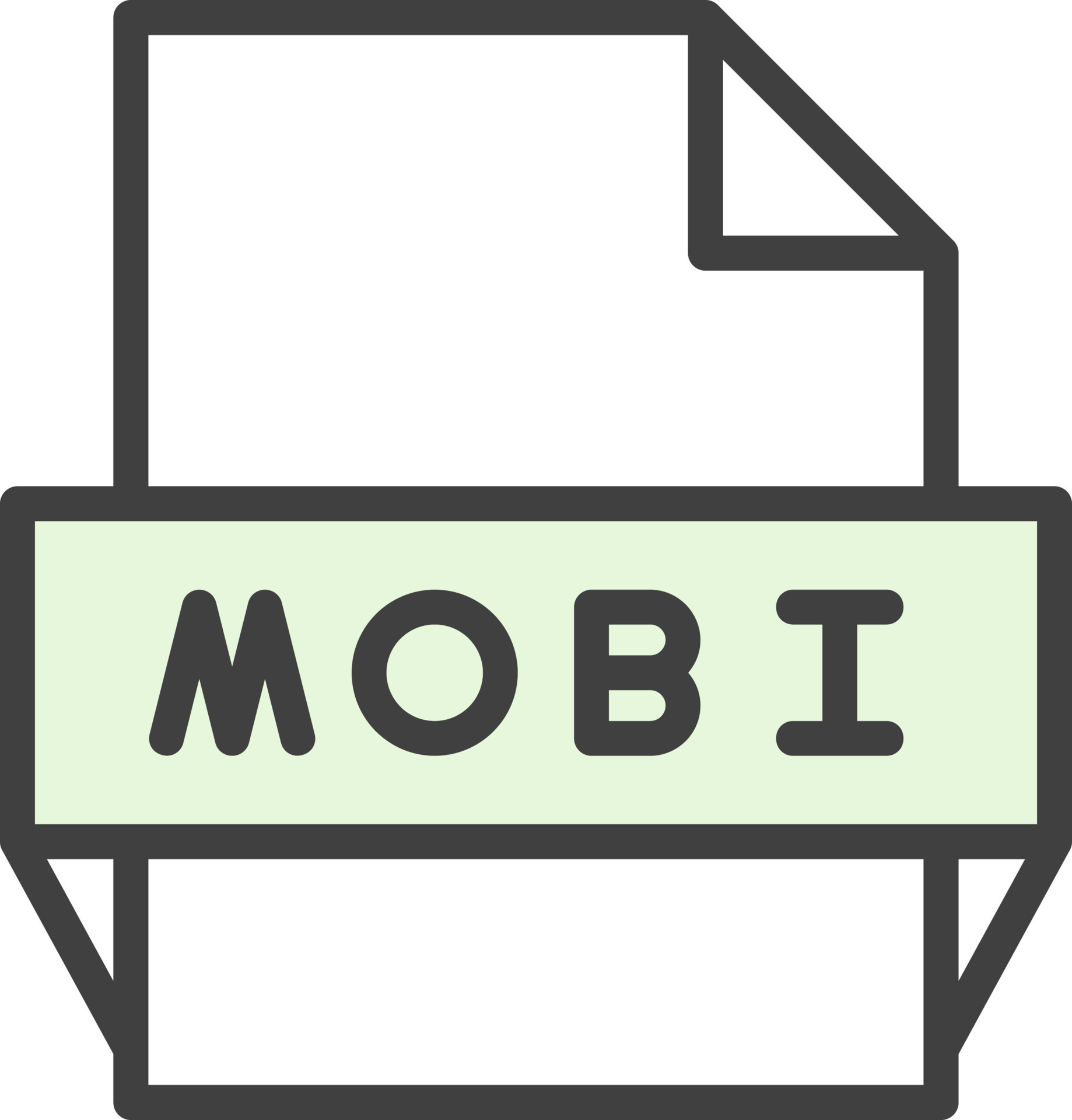 Mobi File Format Icon 15692357 Vector Art at Vecteezy