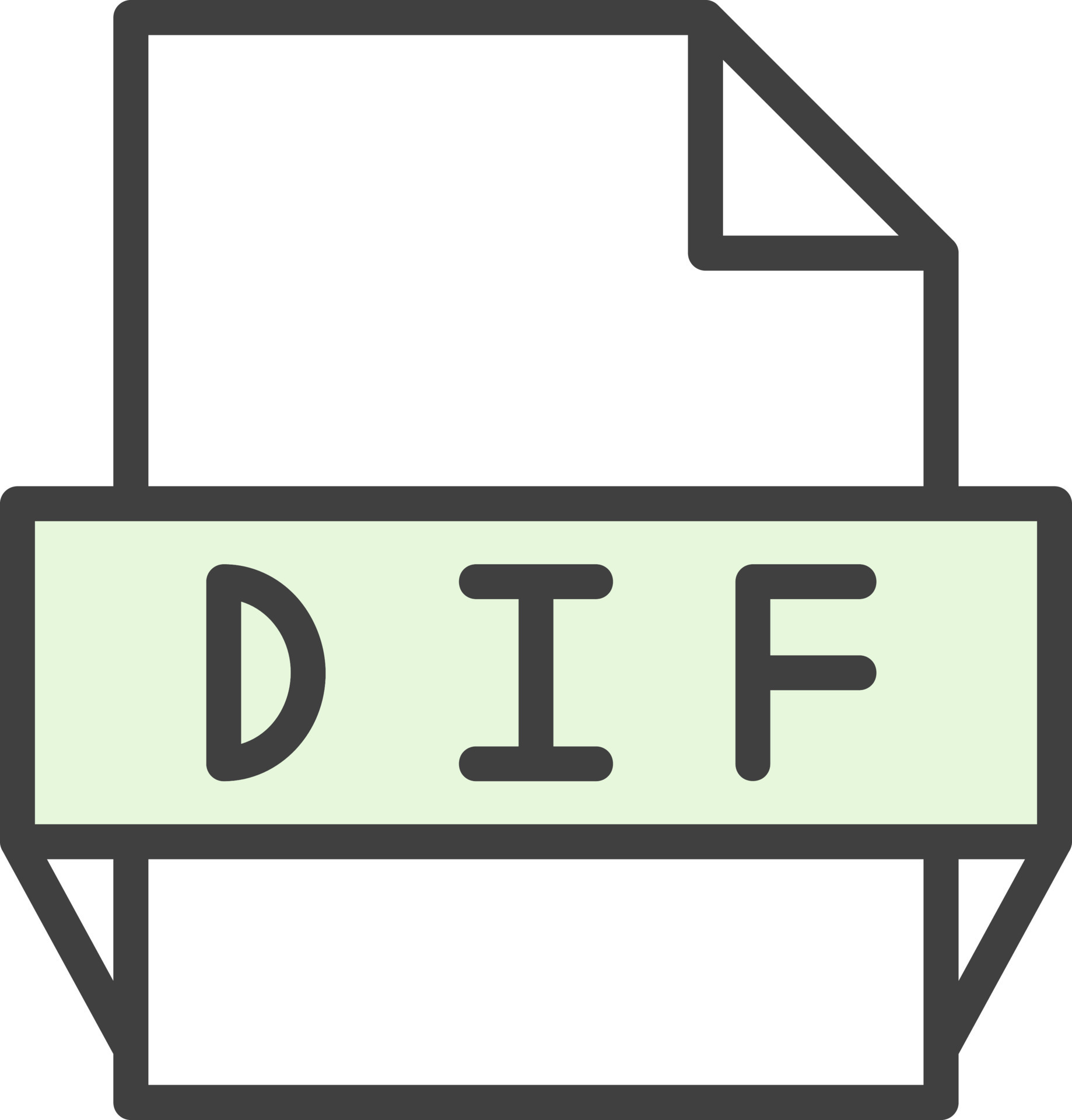Dif File Format Icon 15692388 Vector Art at Vecteezy
