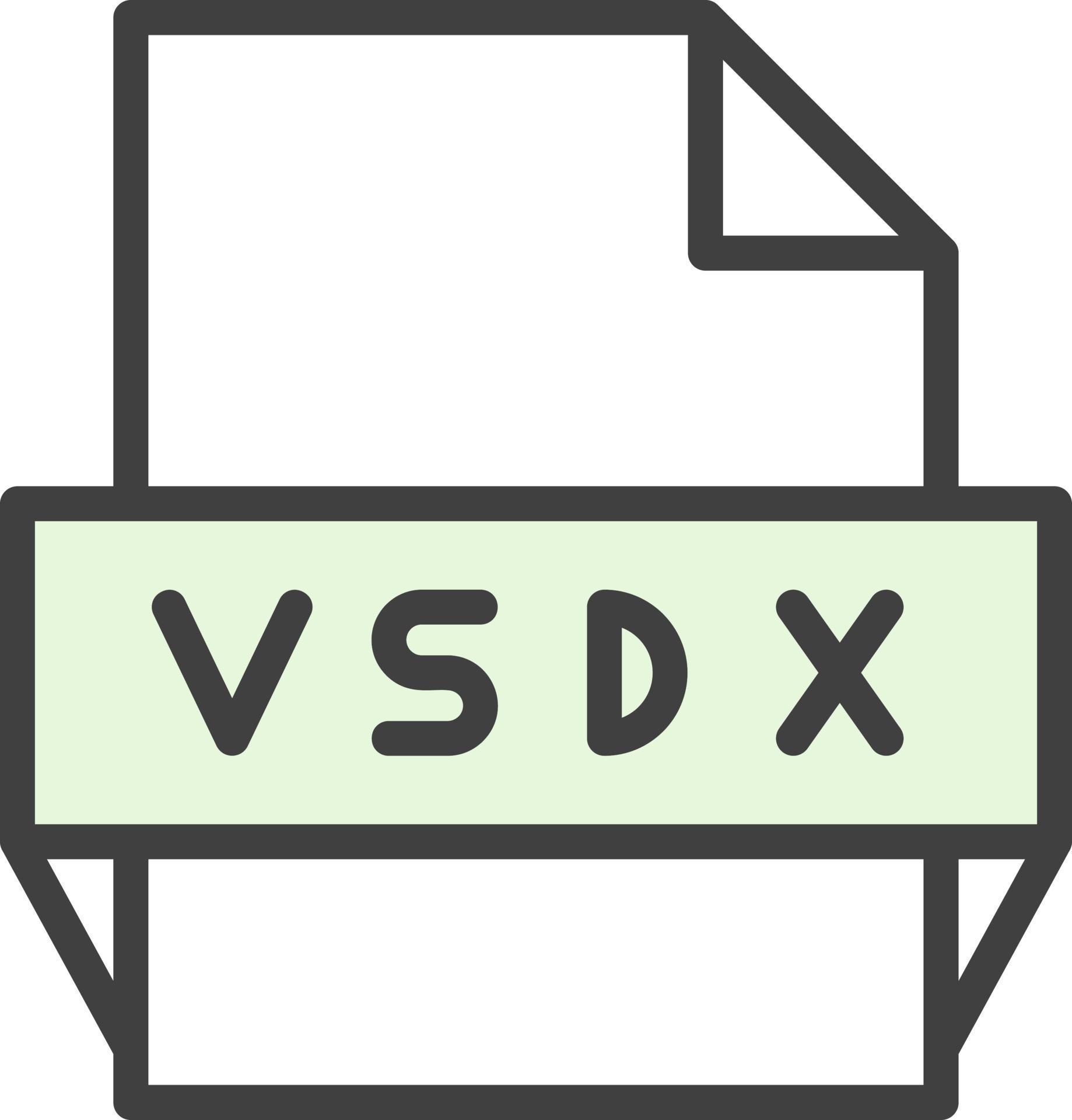 Vsdx File Format Icon 15692395 Vector Art at Vecteezy