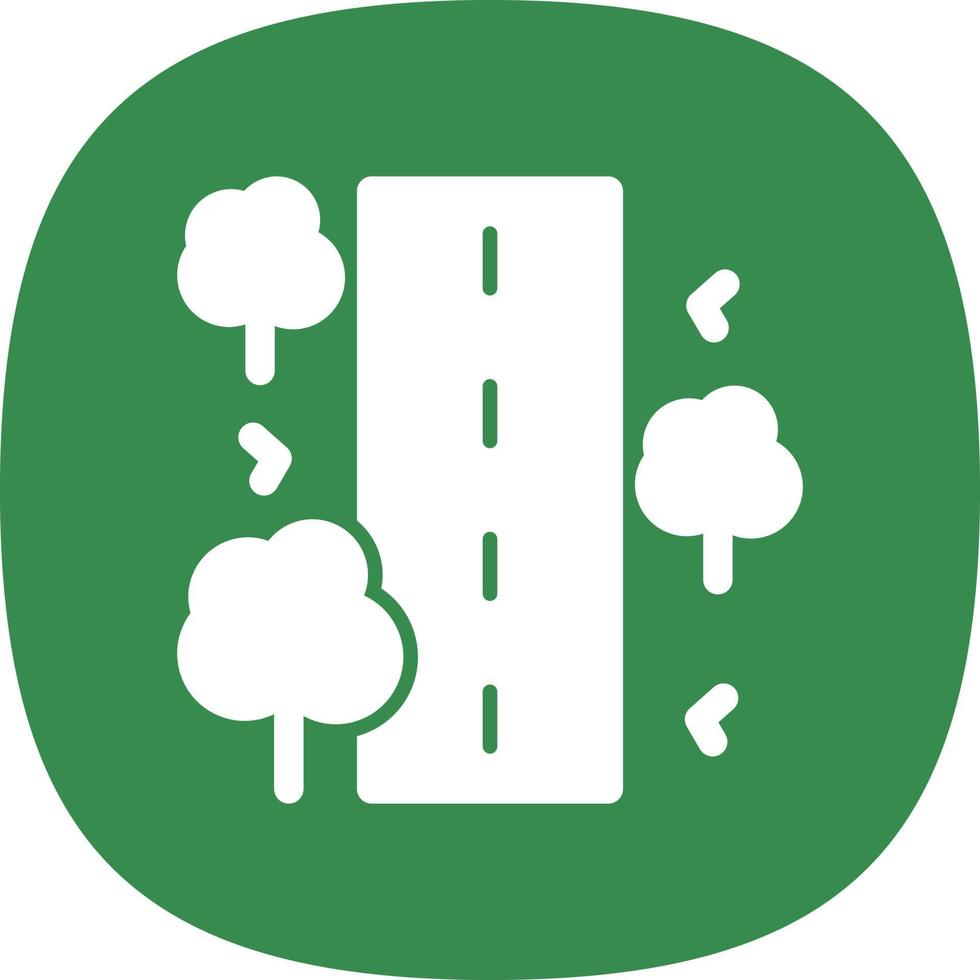 Unsealed Road Vector Icon Design