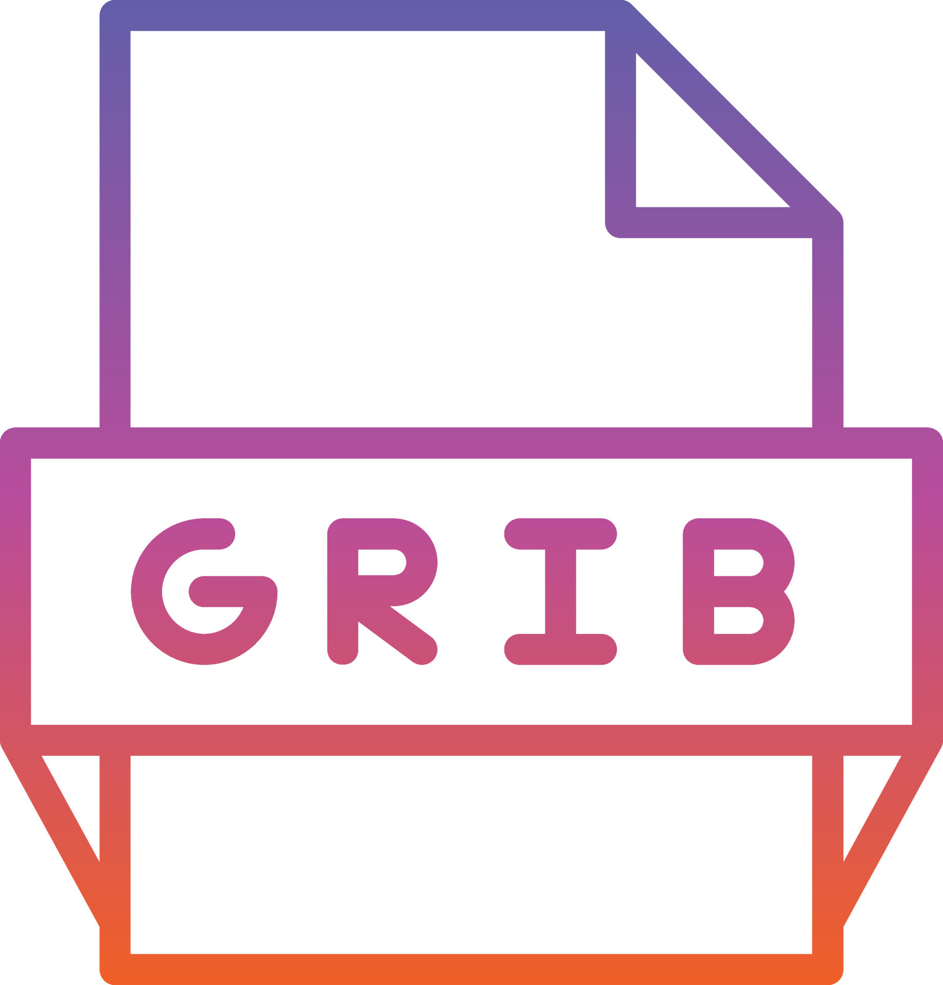 Grib File Format Icon 15692716 Vector Art at Vecteezy