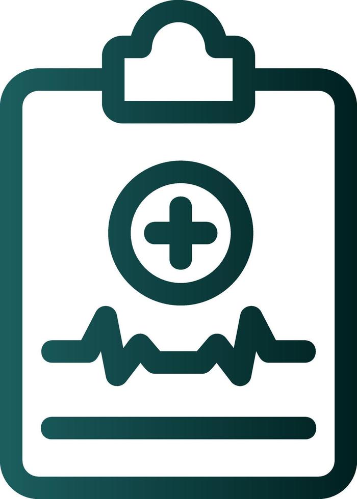 diseño de icono de vector de informe médico