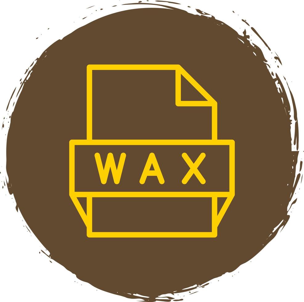 Wax File Format Icon vector