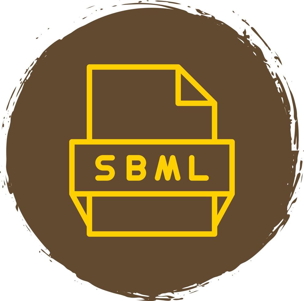 Sbml File Format Icon vector
