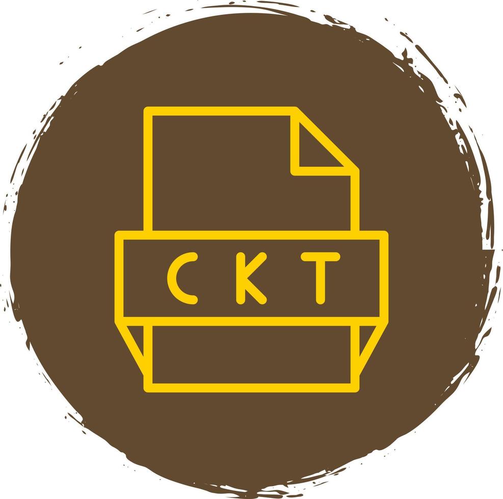 Ckt File Format Icon vector