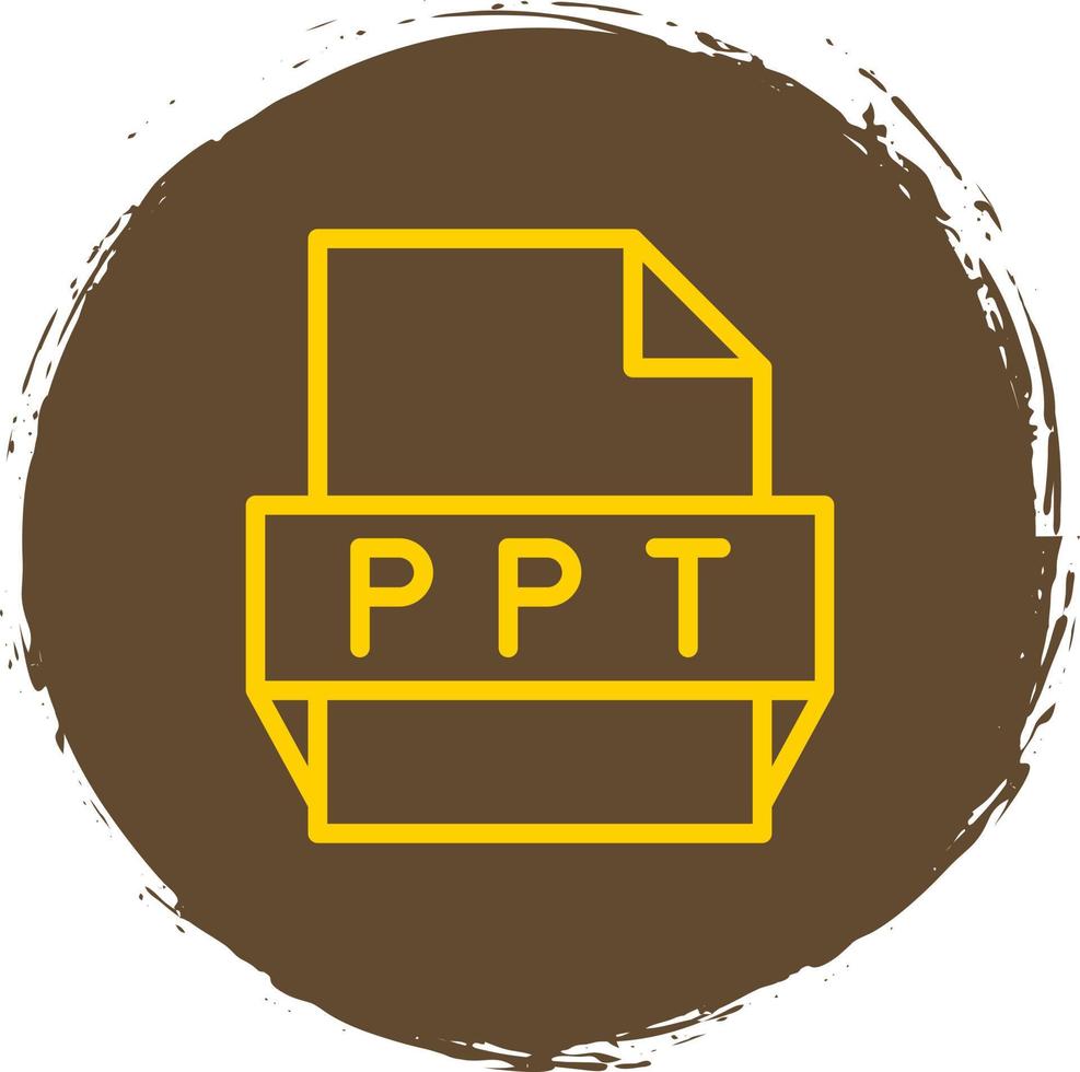 Ppt File Format Icon vector