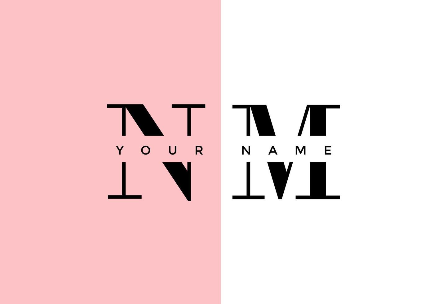letter N, logo M, suitable for the company's initial symbol. vector