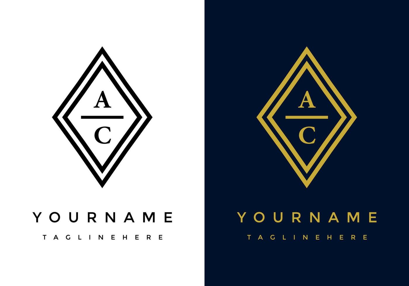 letter A, logo C, suitable for the company's initial symbol. vector