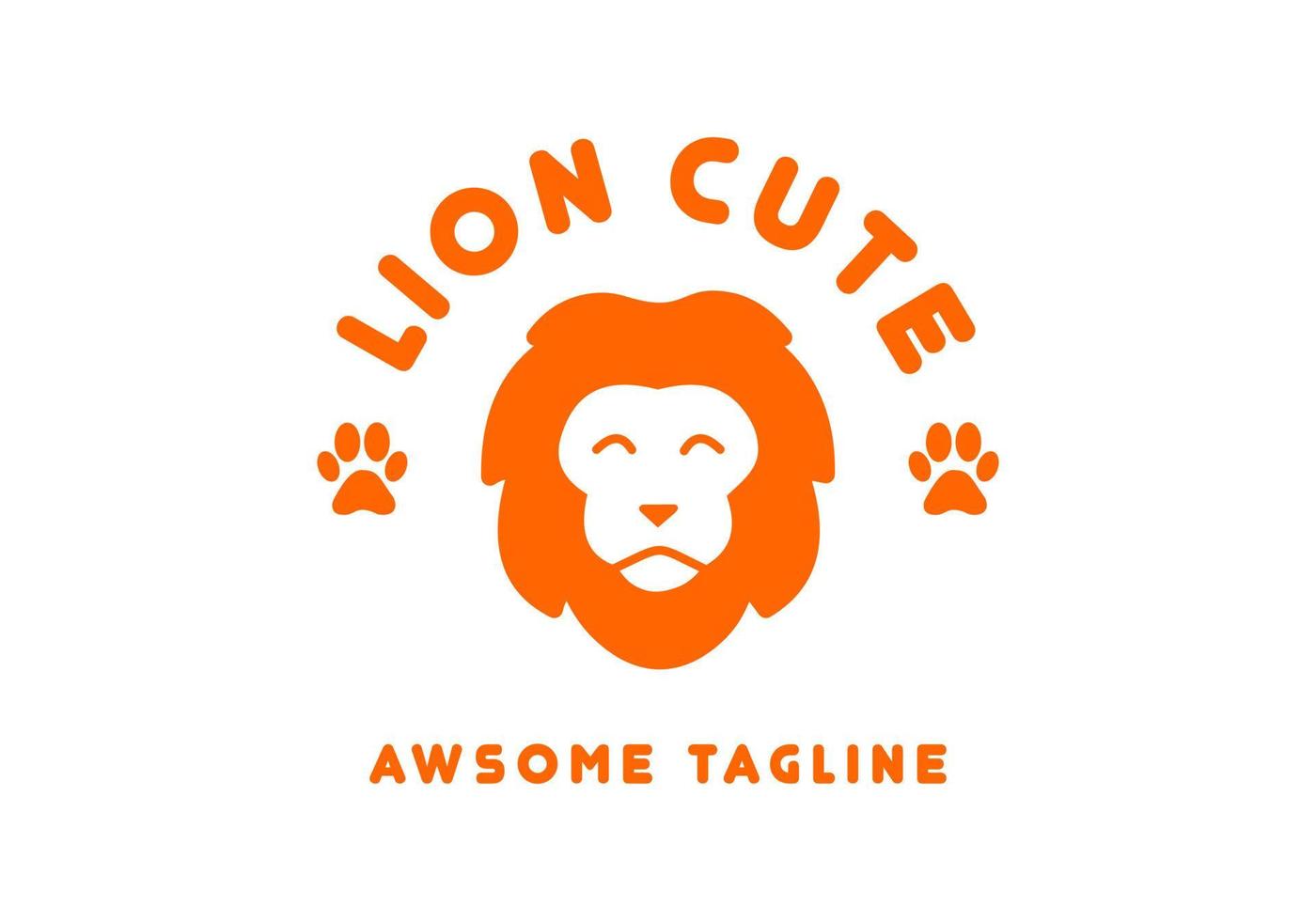 The lion logo is suitable for business symbols. vector