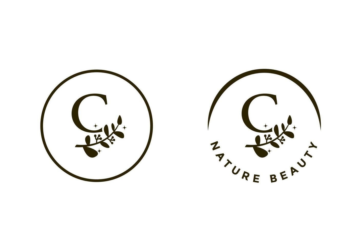 letter C logo, suitable for the company's initial symbol. vector