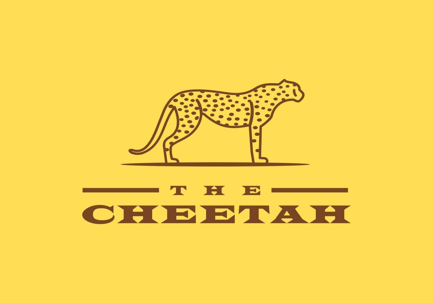 The cheetah logo is suitable as a company symbol. vector