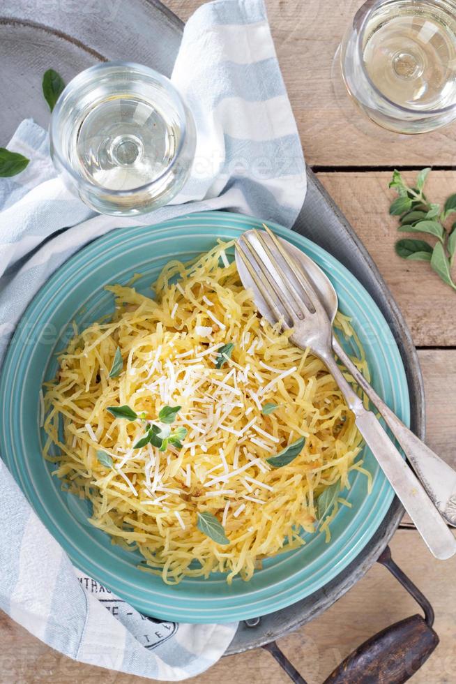 Spaghetti squash with herbs and parmesan photo