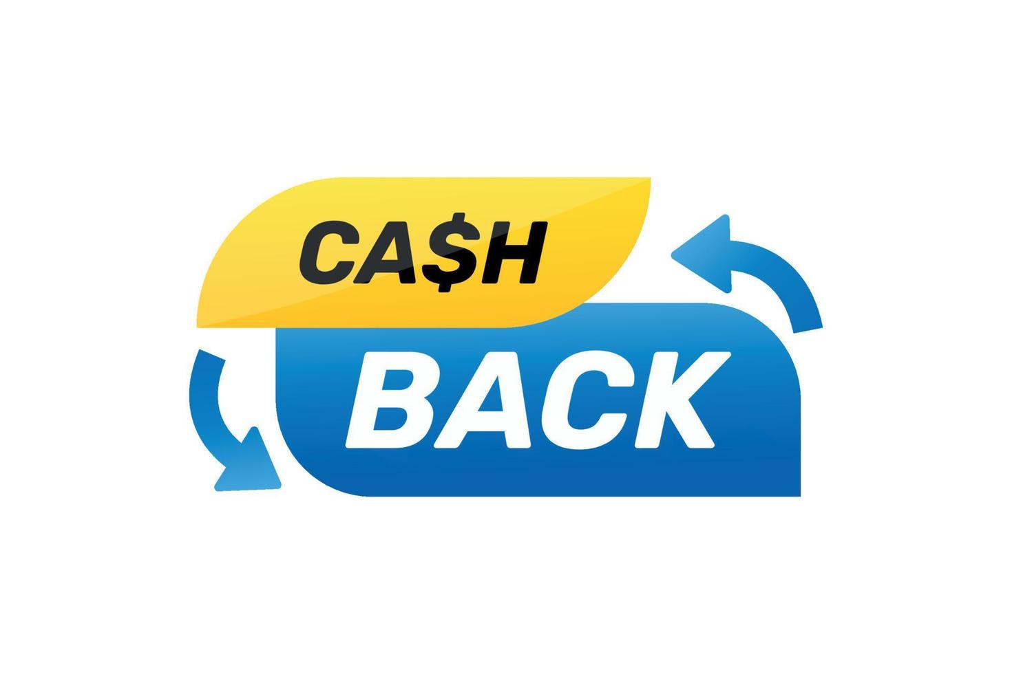 Cash back sale post promotion vector design template