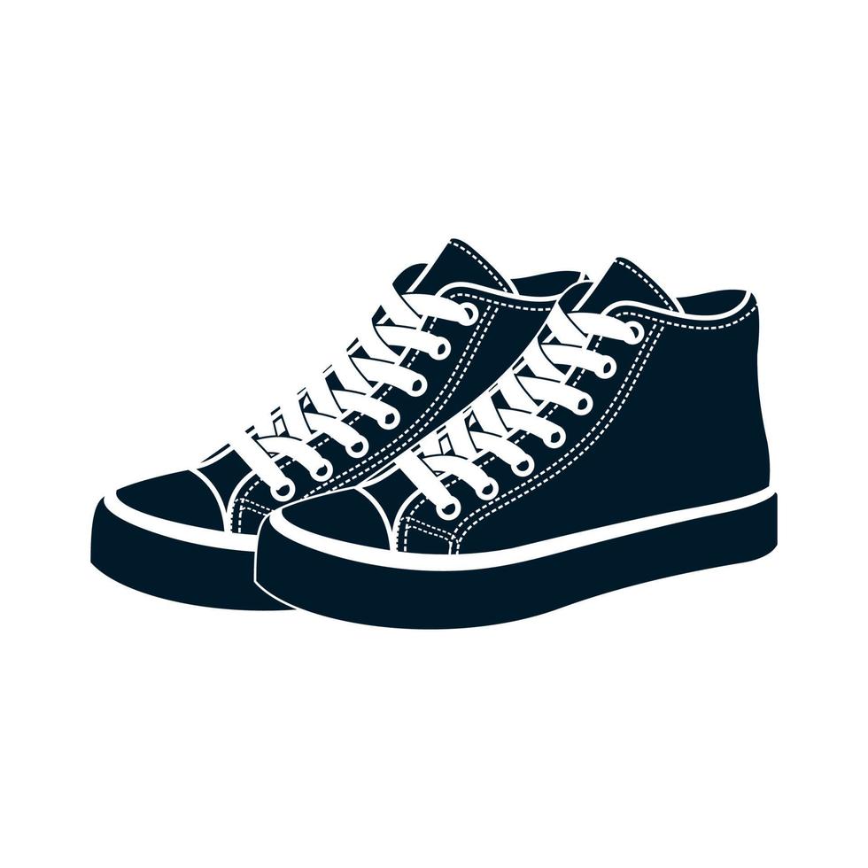 ilustración vectorial de un par de zapatillas vector