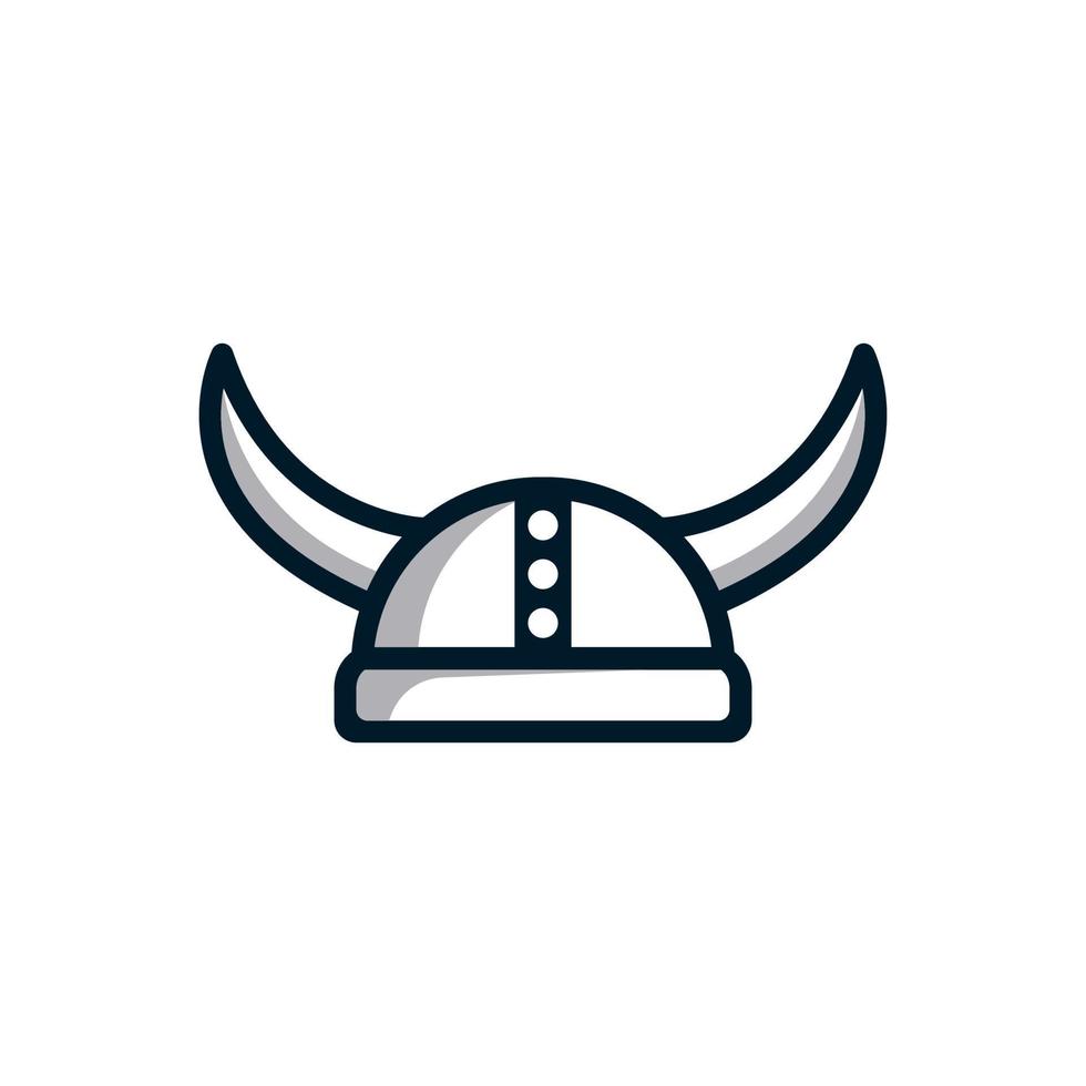 Viking helmet, perfect for game store, game app developer, game review blog logo or game channel, community vector