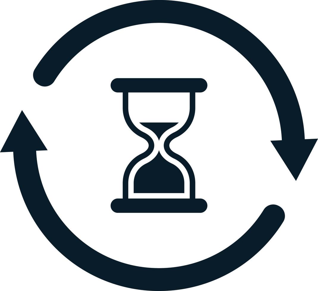 hourglass vector logo icon