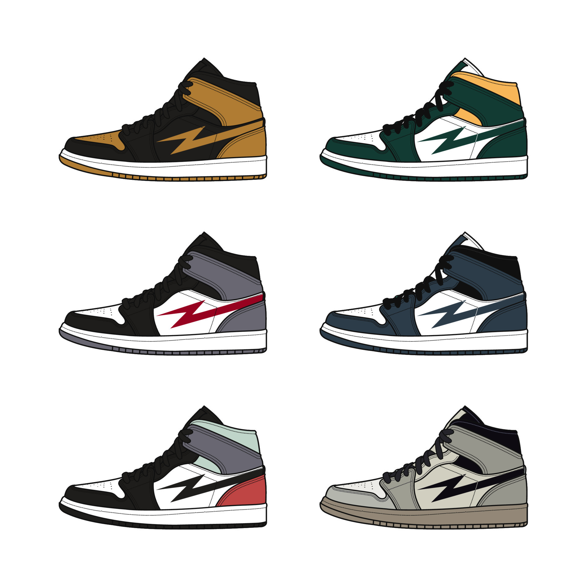 colorful youth basketball shoes