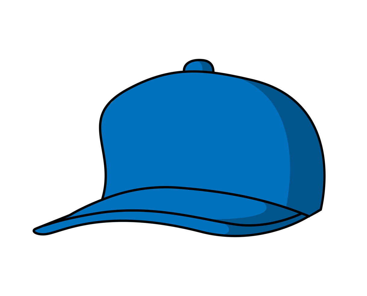 Blue Cap wear Hip Hop Hat Model  Front view png