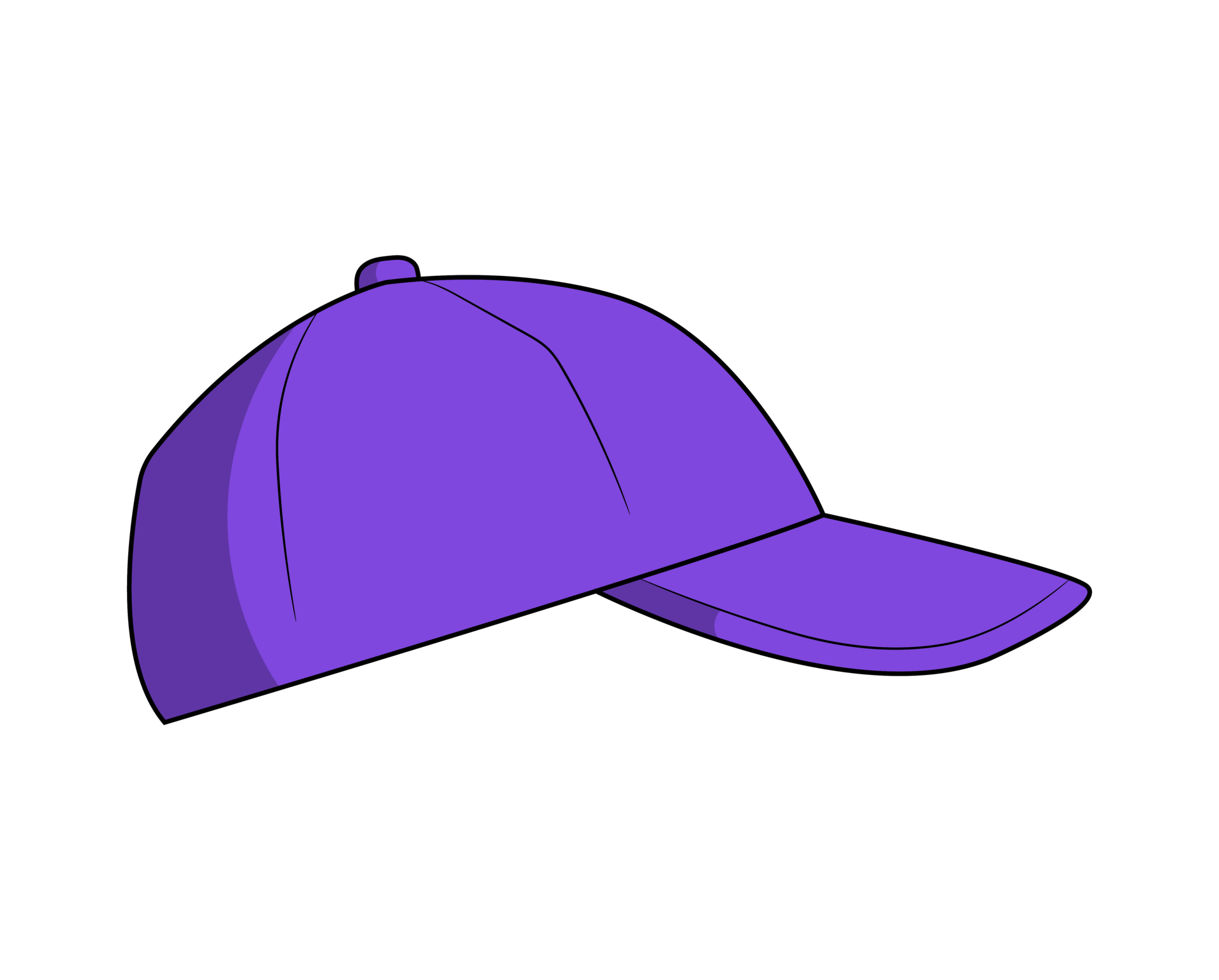 gorra morada usar gorra de béisbol vista lateral 15694074 PNG