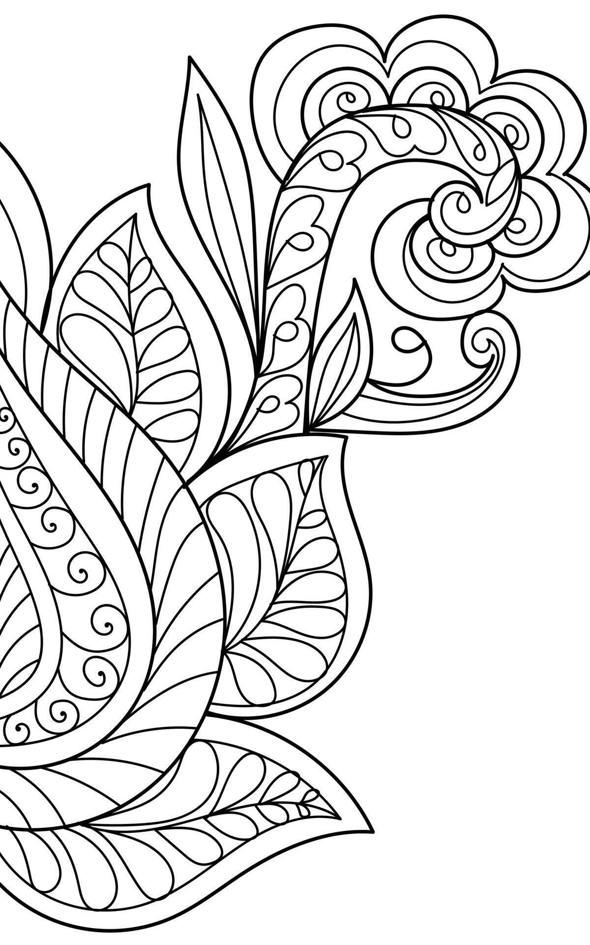 Decorative henna design coloring book page vector illustration 15694260 ...