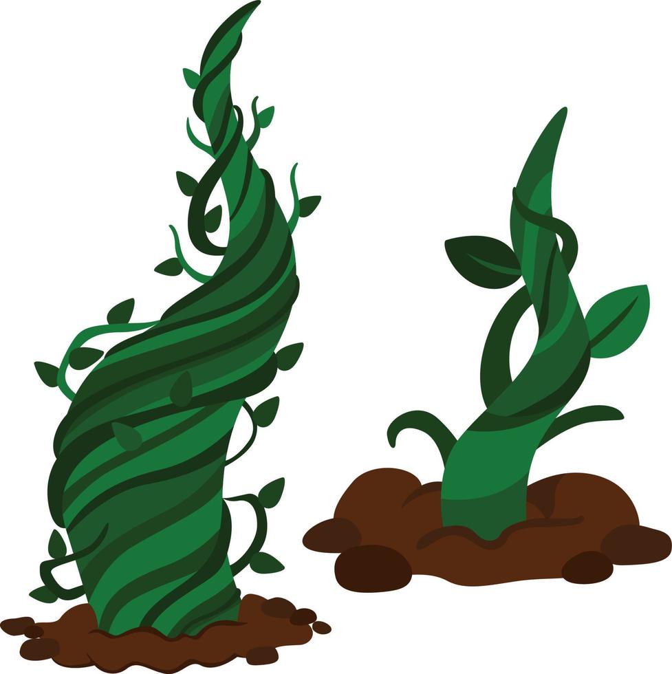 beanstalk árbol naturaleza ilustración vector clipart