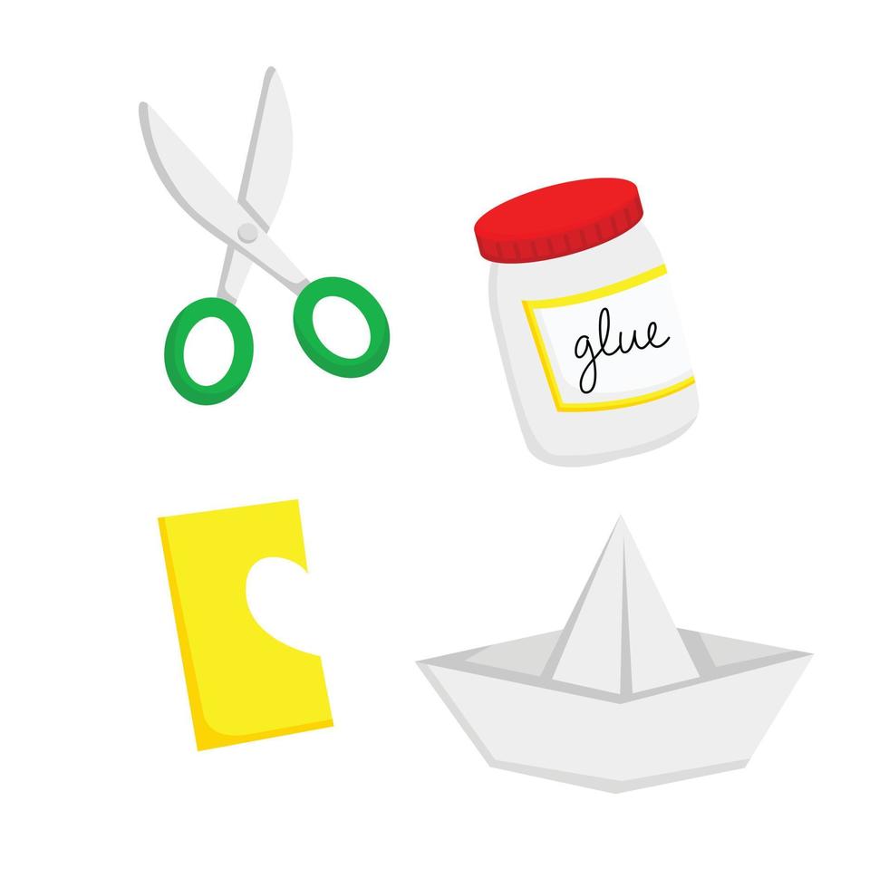 Crafting Tools Activity Illustration Vector Clipart