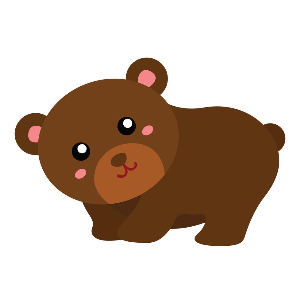 oso pardo vida silvestre animal ilustración vector clipart