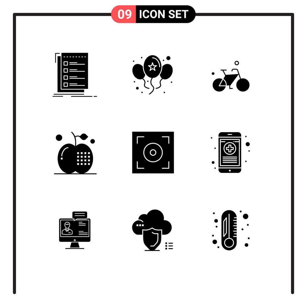 9 Creative Icons Modern Signs and Symbols of meal drinks day cooking spring Editable Vector Design Elements