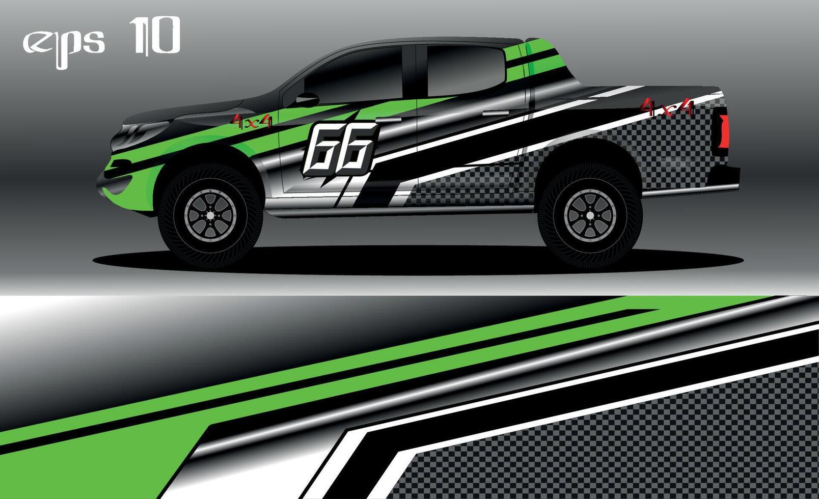 diseño de fondo abstracto para envoltura de camión de camión 4x4, rally, furgoneta, todoterreno y otros coches vector