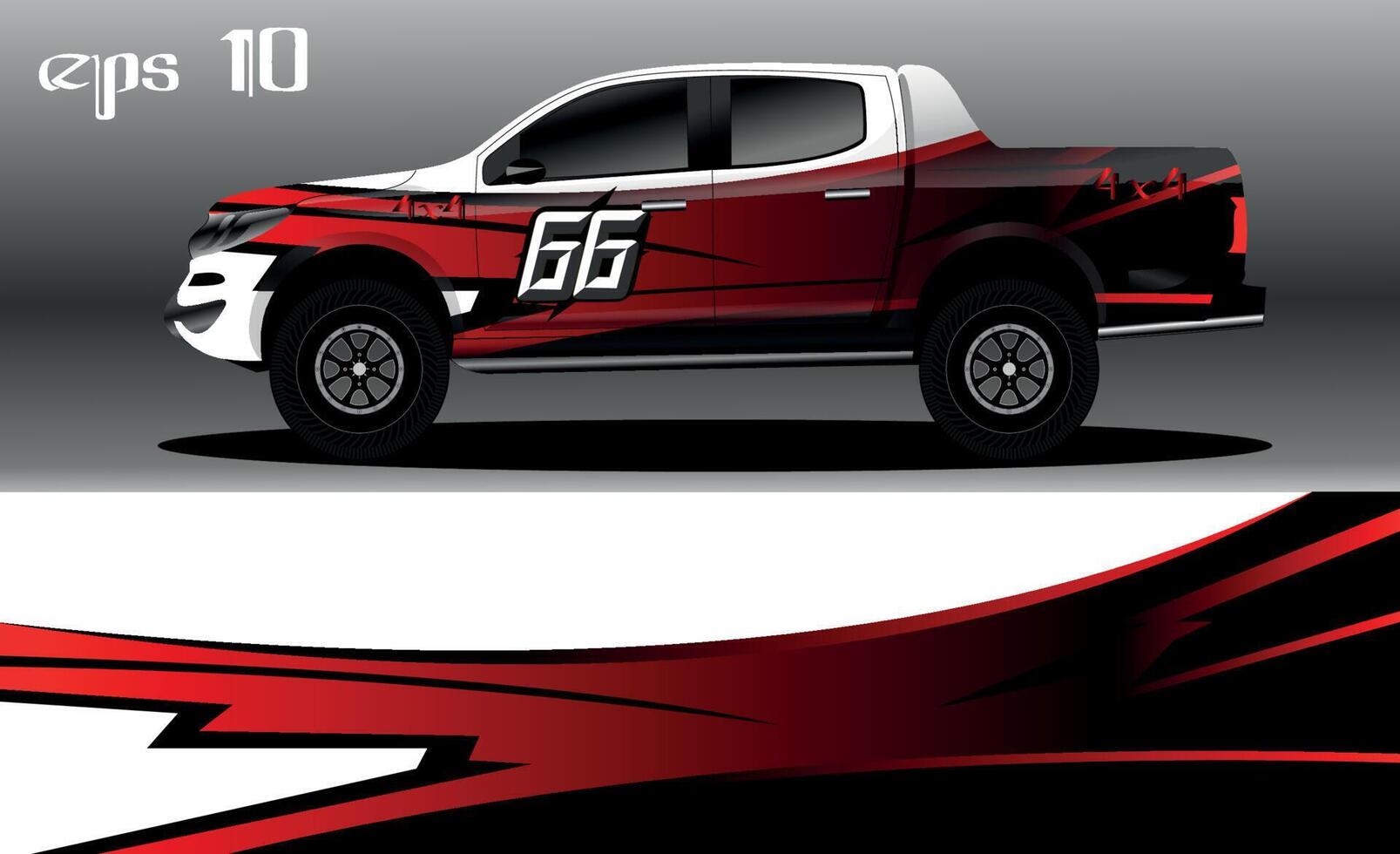 abstract background design for car wrap of 4x4 truck, rally, van, suv and other cars vector