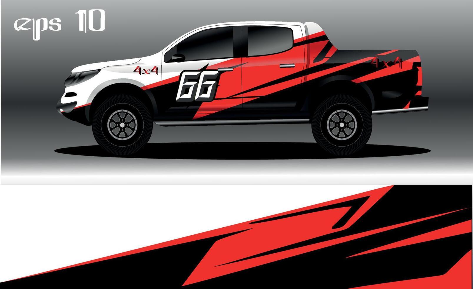 abstract background design for car wrap of 4x4 truck, rally, van, suv and other cars vector