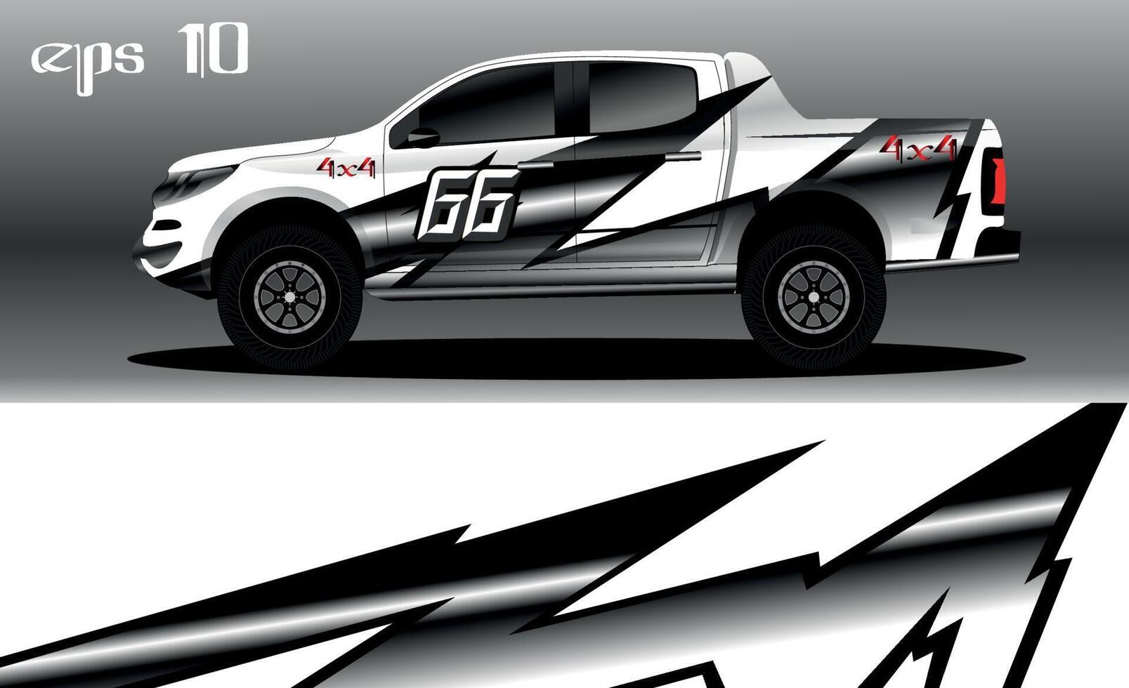 diseño de fondo abstracto para envoltura de camión de camión 4x4, rally, furgoneta, todoterreno y otros coches vector