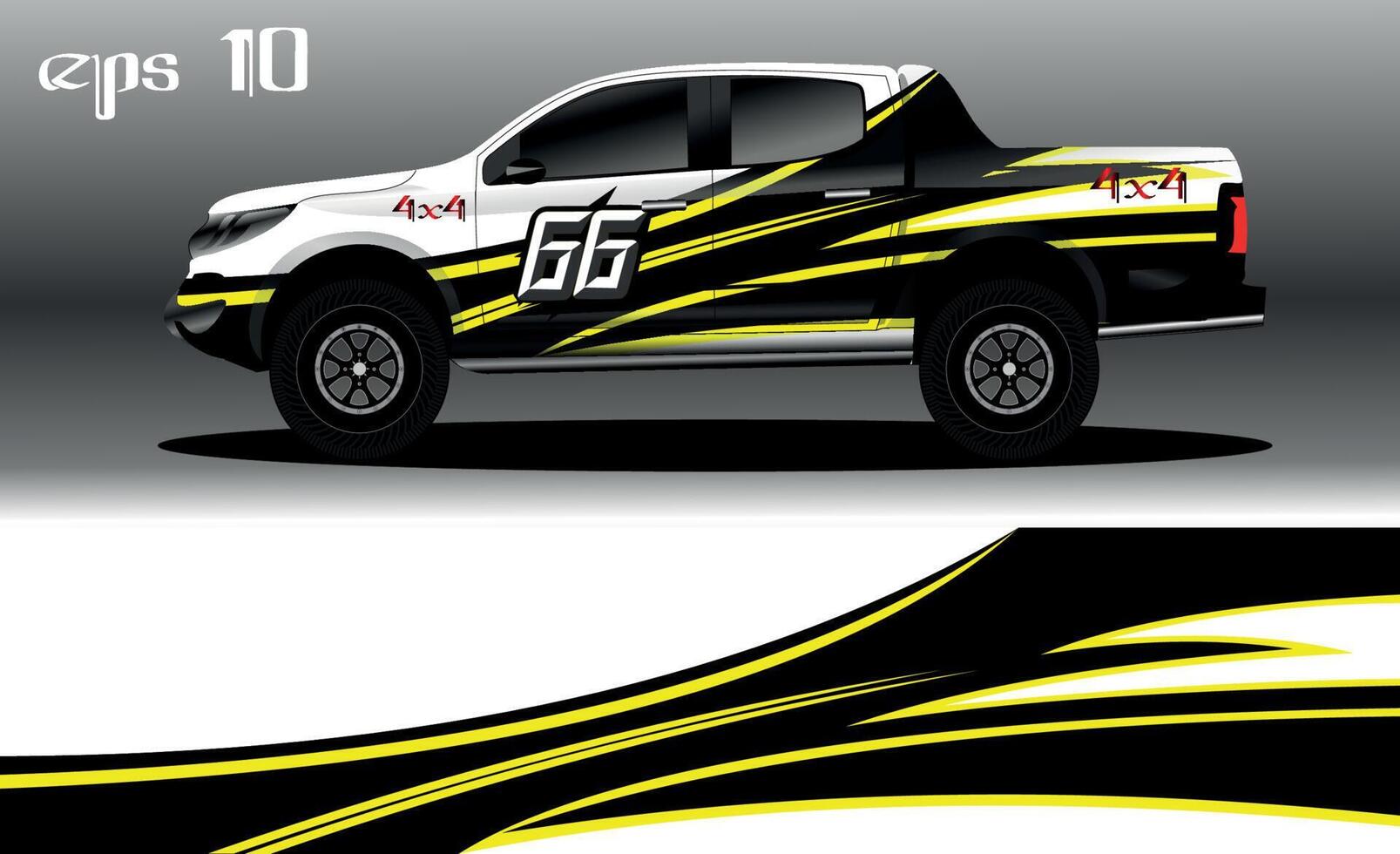 diseño de fondo abstracto para envoltura de camión de camión 4x4, rally, furgoneta, todoterreno y otros coches vector