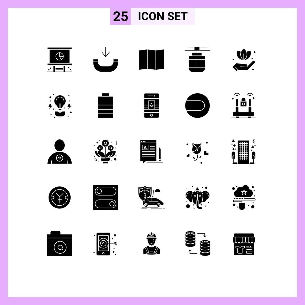 25 Creative Icons Modern Signs and Symbols of leaf hand location vehicles tram Editable Vector Design Elements