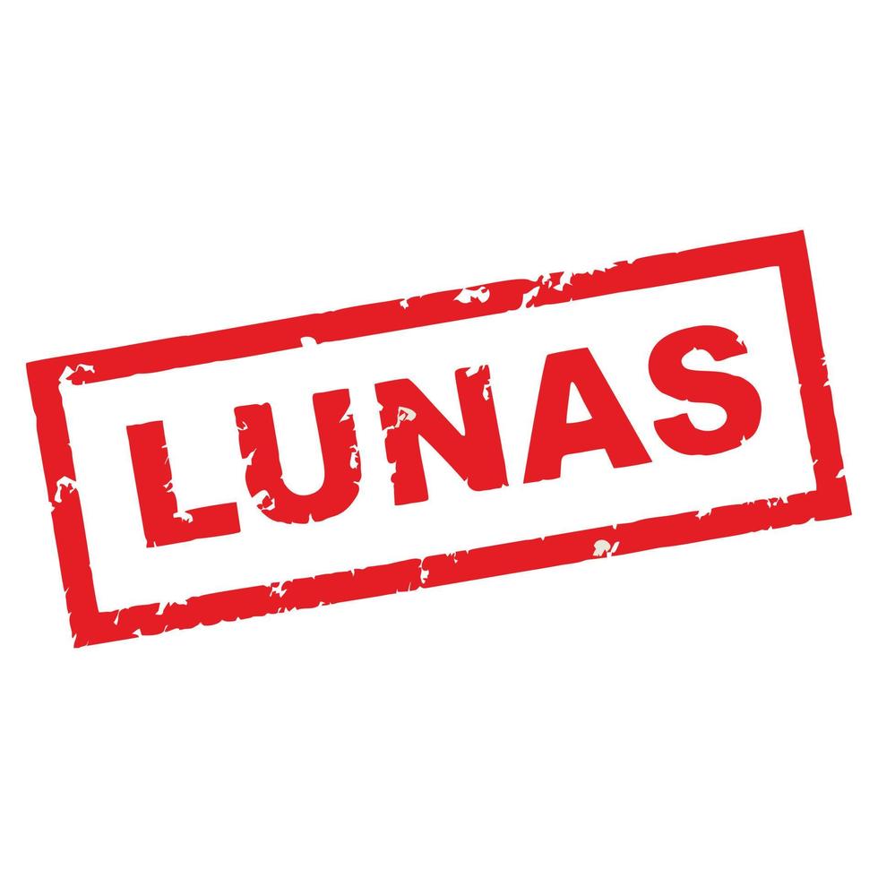 LUNAS stamp in Indonesian means PAID. Stamp template in red ink reads LUNAS. Editable stamp vector. Suitable for stamp templates, especially for the country of Indonesia vector