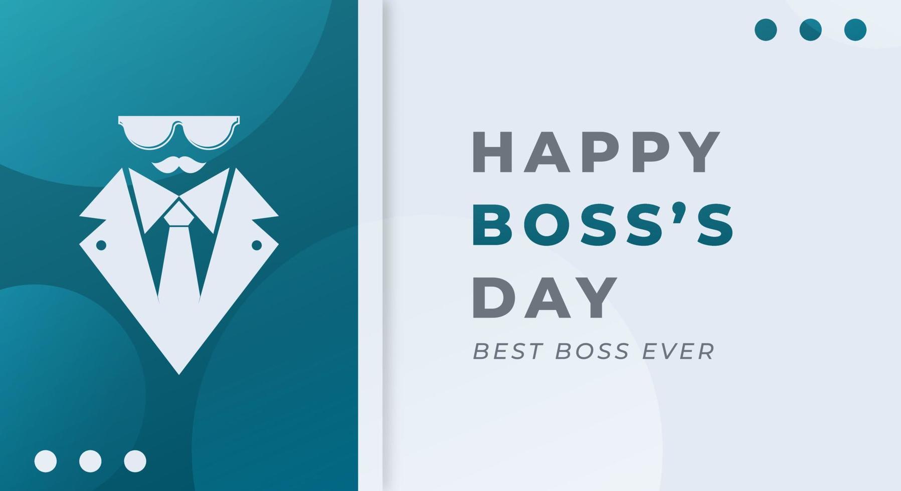 Happy Boss's Day Celebration Vector Design Illustration. Template for