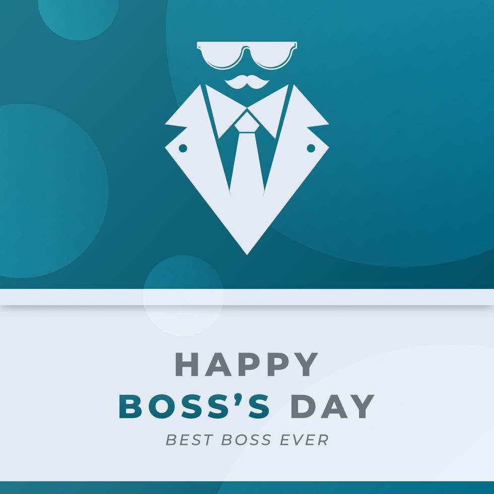 Happy Boss's Day Celebration Vector Design Illustration. Template for Background, Poster, Banner, Advertising, Greeting Card or Print Design Element
