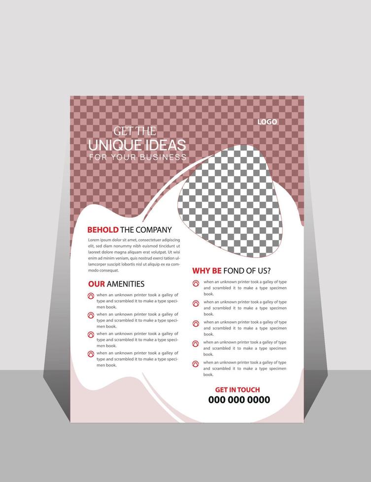 Corporate business flyer design template vector