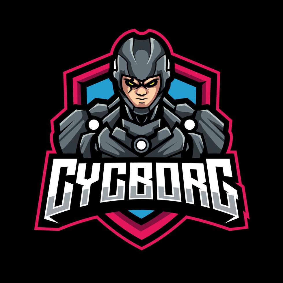 cycboeg esport mascot logo  vector illustration