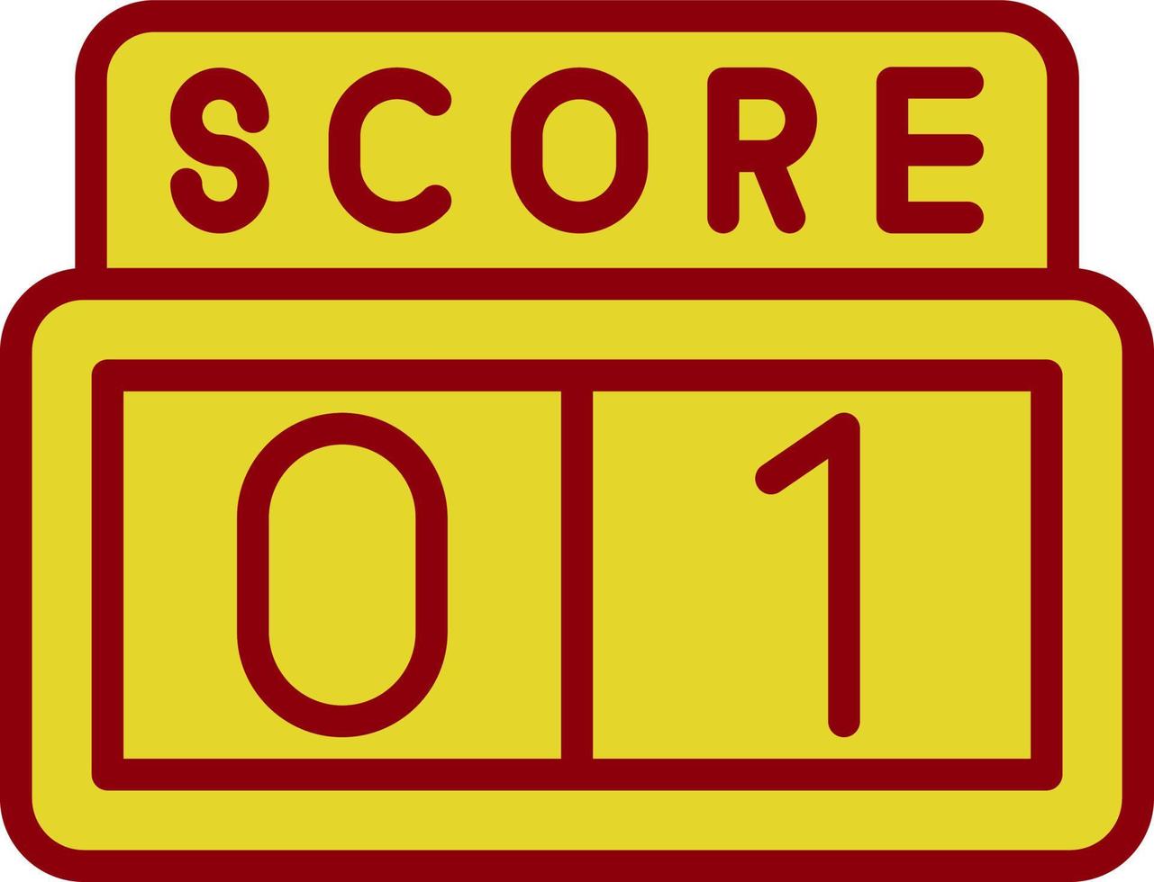 Scoreboard Vector Icon Design