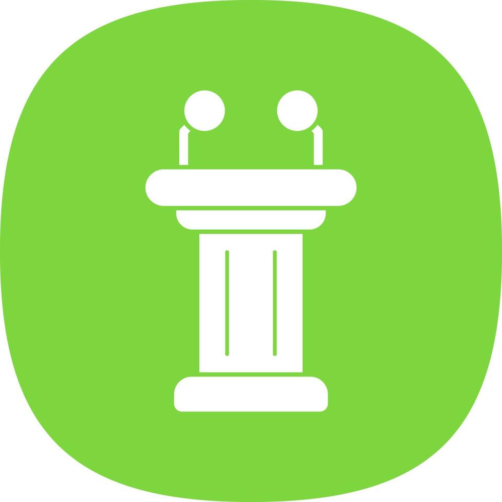 Tribune Vector Icon Design