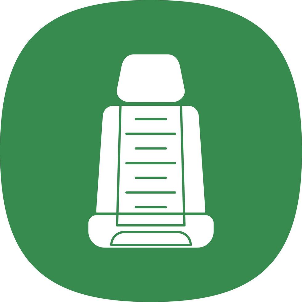 Racing Car Seat Vector Icon Design