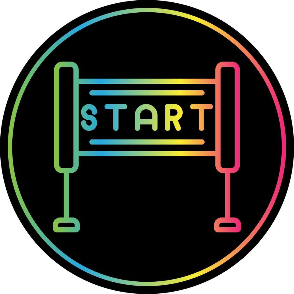 Race Start Vector Icon Design