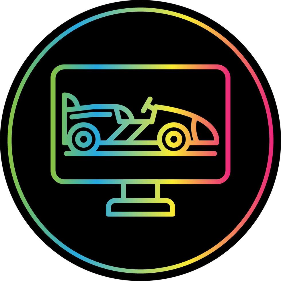 Race Screen Vector Icon Design
