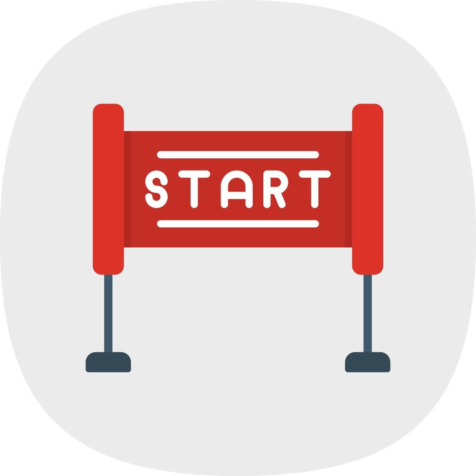 Race Start Vector Icon Design