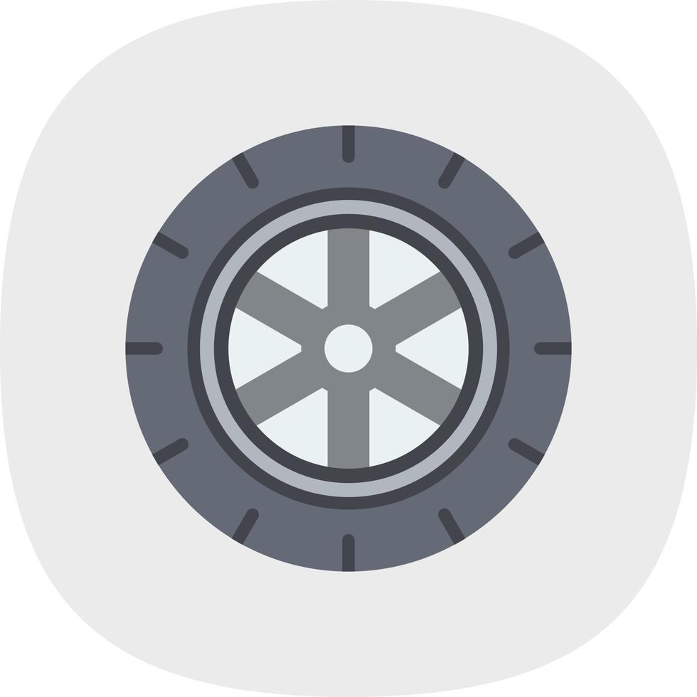 Tire Vector Icon Design