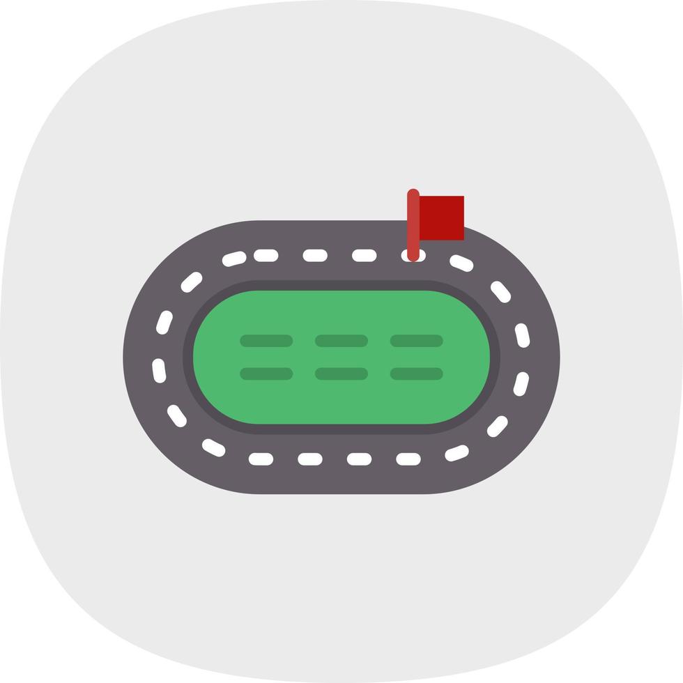 Race Track Vector Icon Design