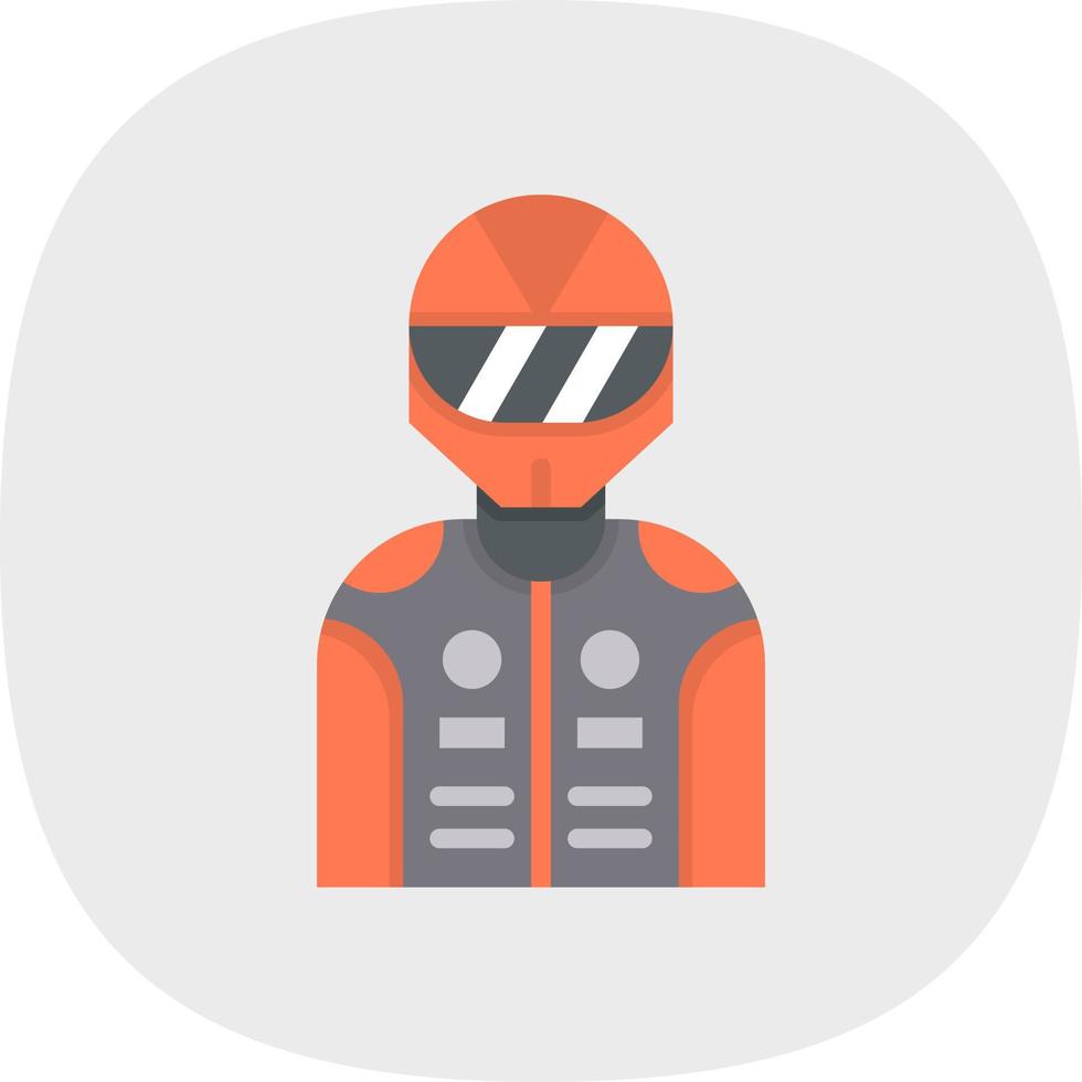 Racer Vector Icon Design