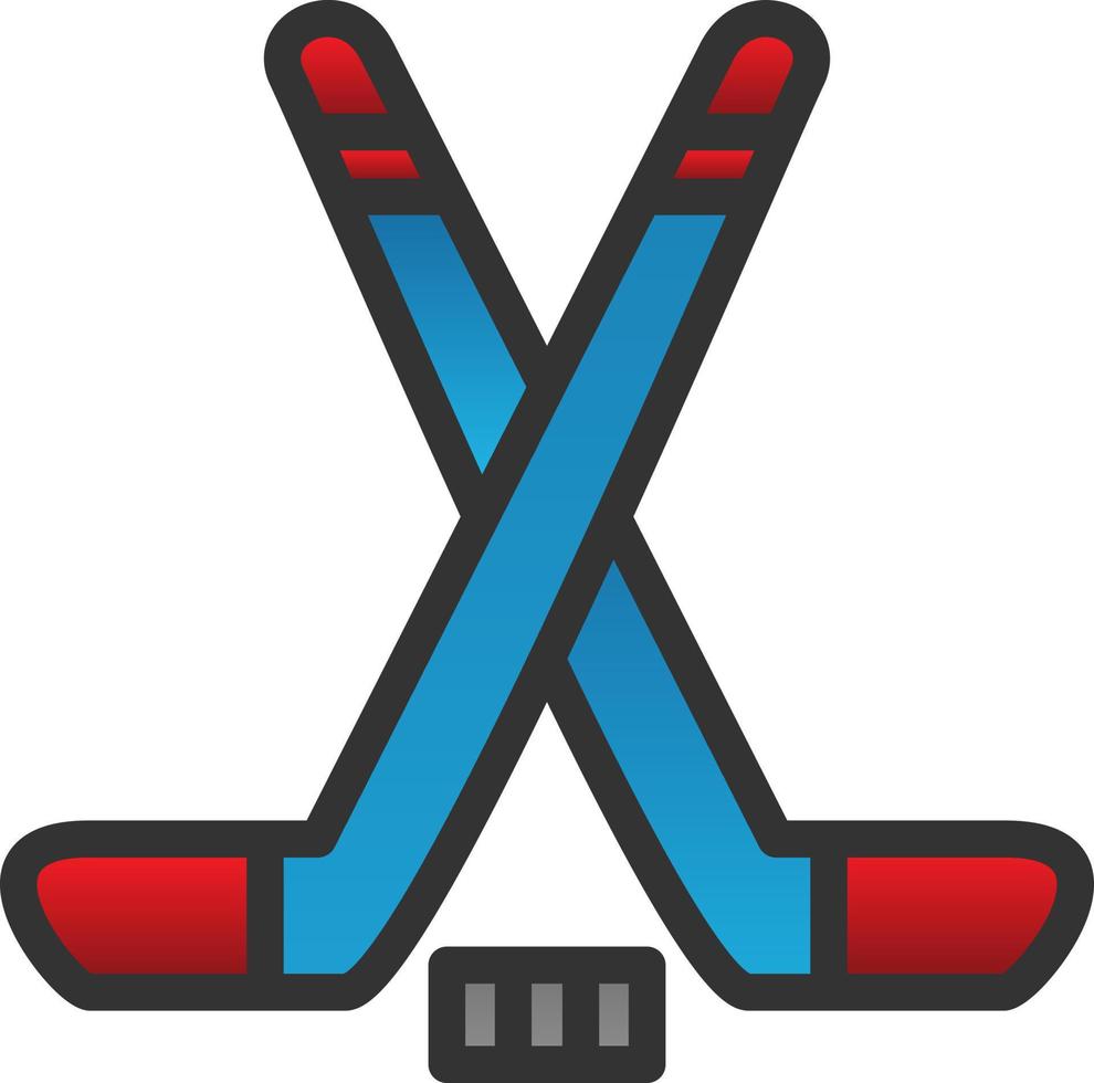 Ice Hockey Vector Icon Design