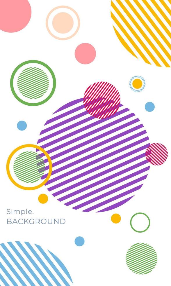 Vector of circle creative backgrounds describe a lot of memories for sociel media